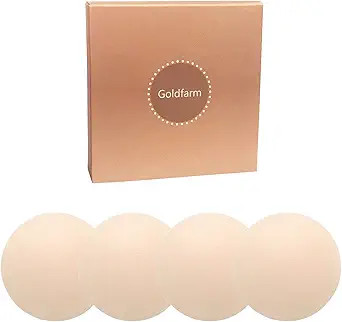 Nippleless Covers, Pasties, Silicone Reusable Breast Pasties Adhesive Bra 2 Pairs | Amazon (US)