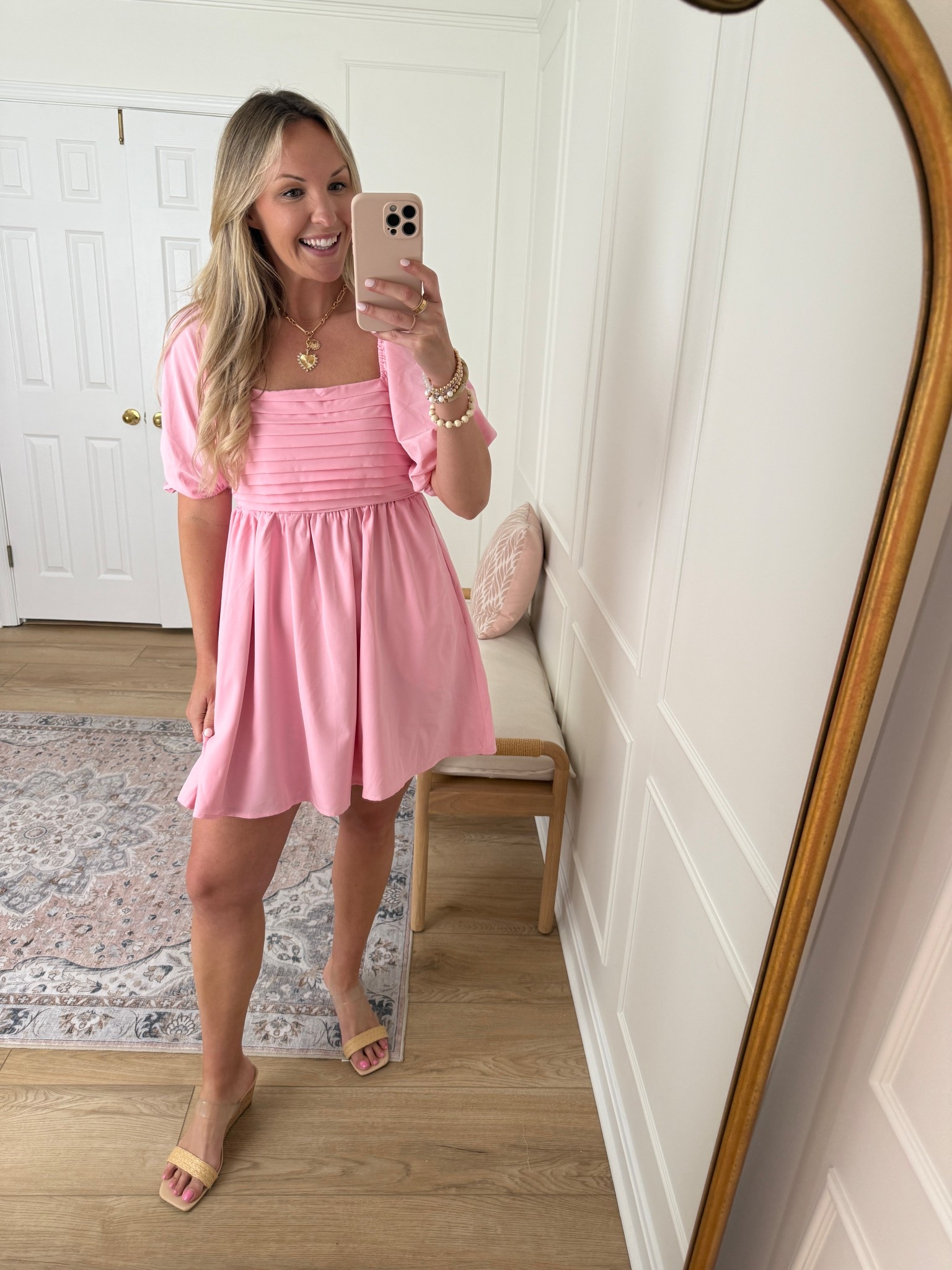 Summer mini dress - could dress this up for a cocktail party! Wearing a med 

#LTKStyleTip #LTKParties #LTKMidsize