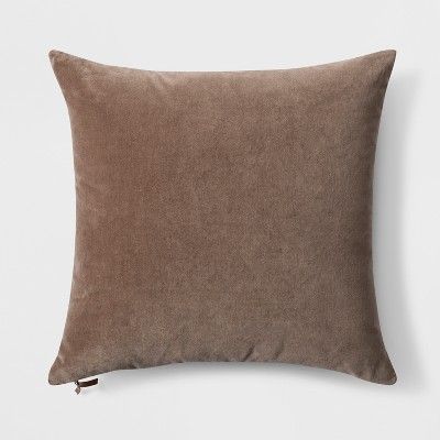 Velvet with Zipper Square Throw Pillow - Threshold™ | Target
