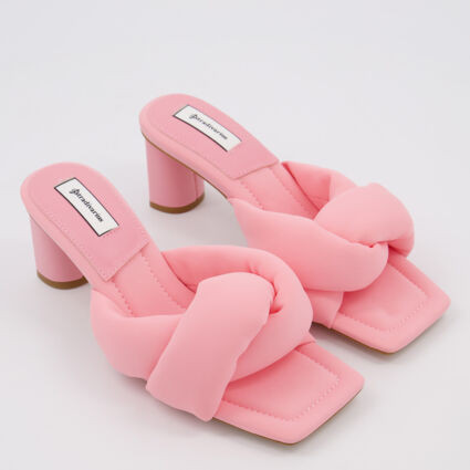Pink Padded Strap Heeled Sandals | TK Maxx