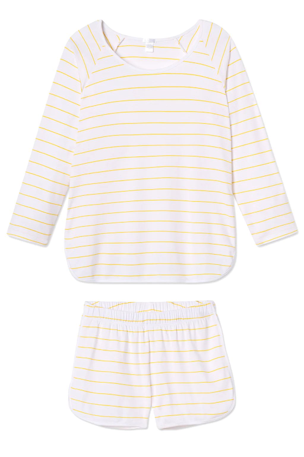 Pima Long-Short Set in Lemon | Lake Pajamas