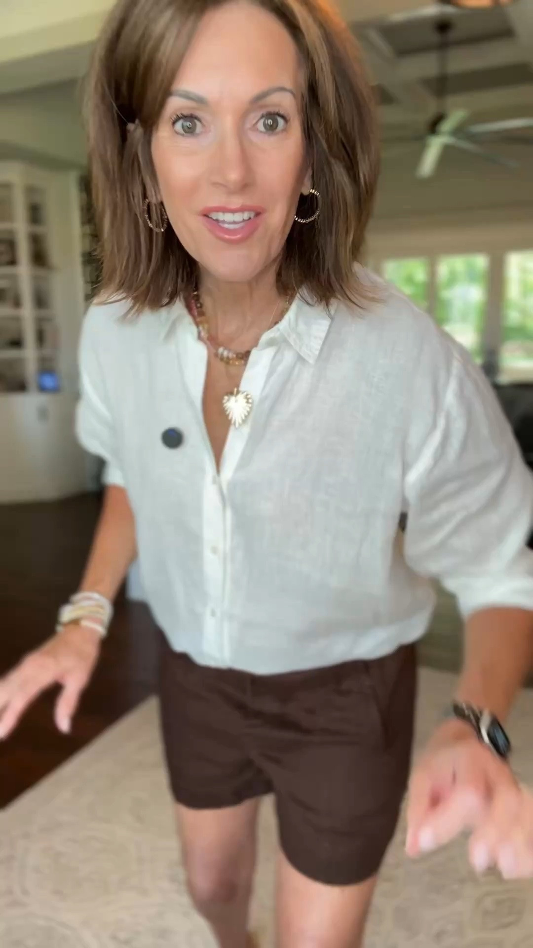 Linen style 

Shirt - medium 
Shorts - small 

Lunch date
Summer style 
Vacation style

#LTKTravel #LTKMidsize #LTKootd