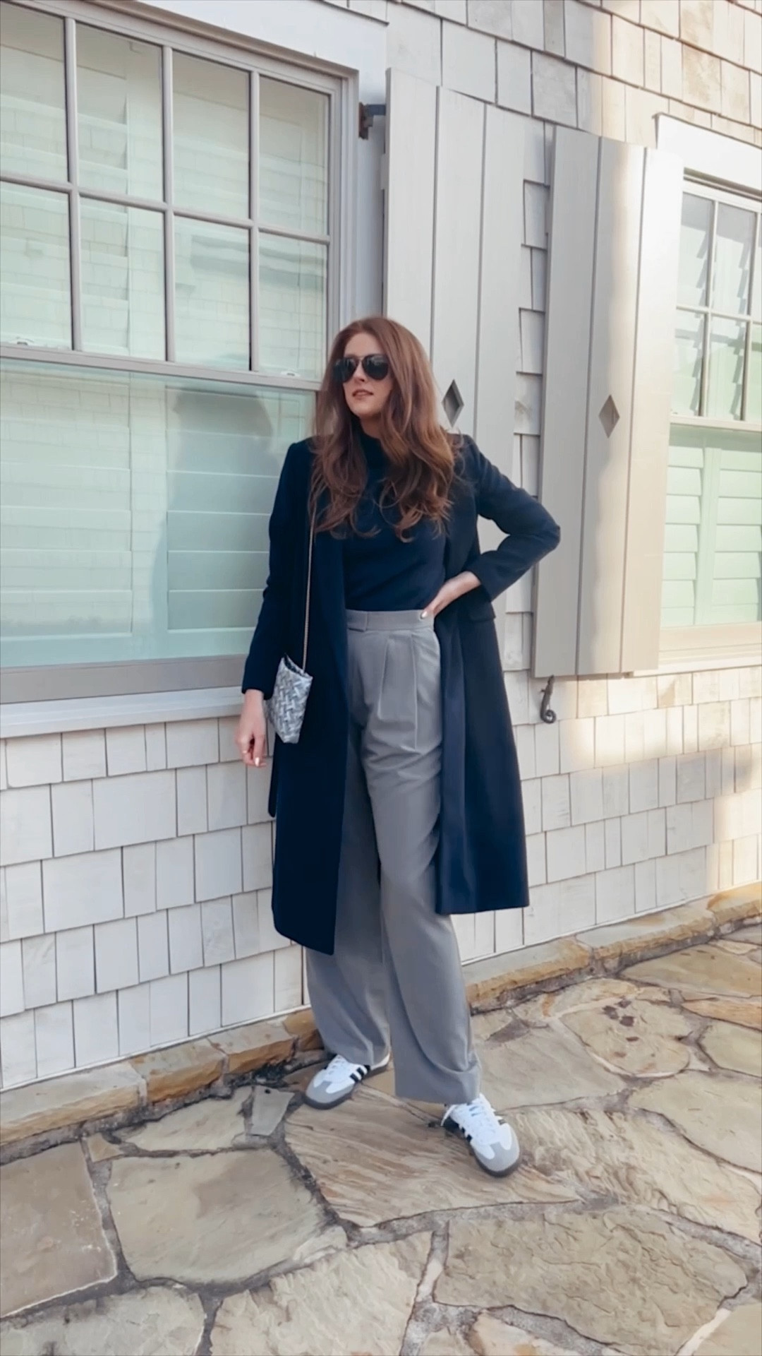 Tall coat / tall trousers / sneakers / tall fashion 

#LTKfindsunder50 #LTKSeasonal #LTKmidsize