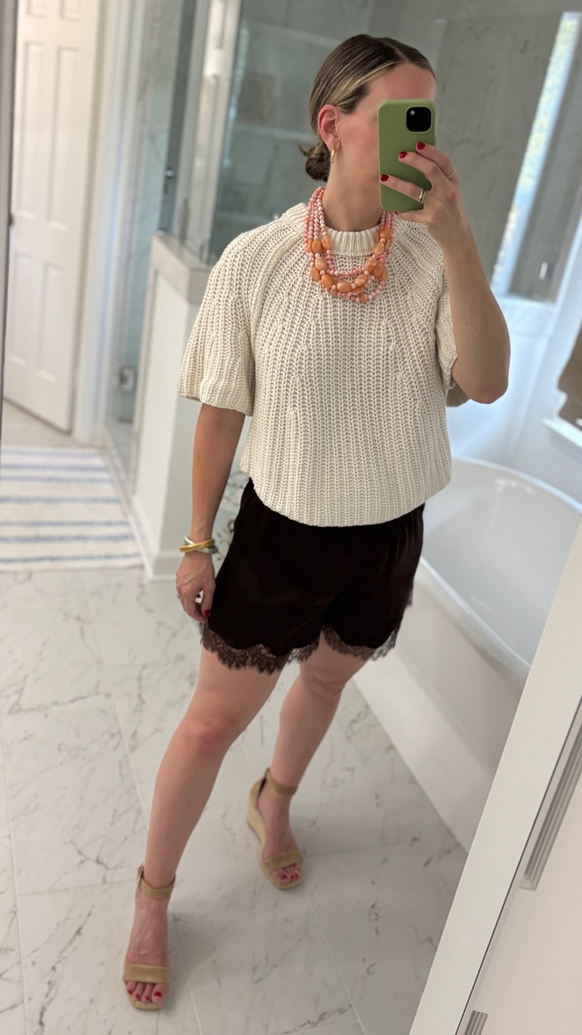 Been v into the silk short trend! Wearing a small in both top & shorts ✨

#LTKootd #LTKBump #LTKSeasonal