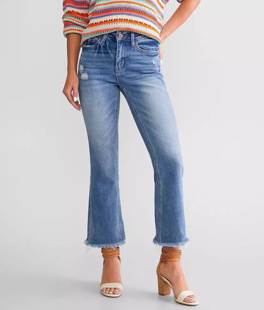 High Rise Cropped Flare Stretch Jean | Buckle