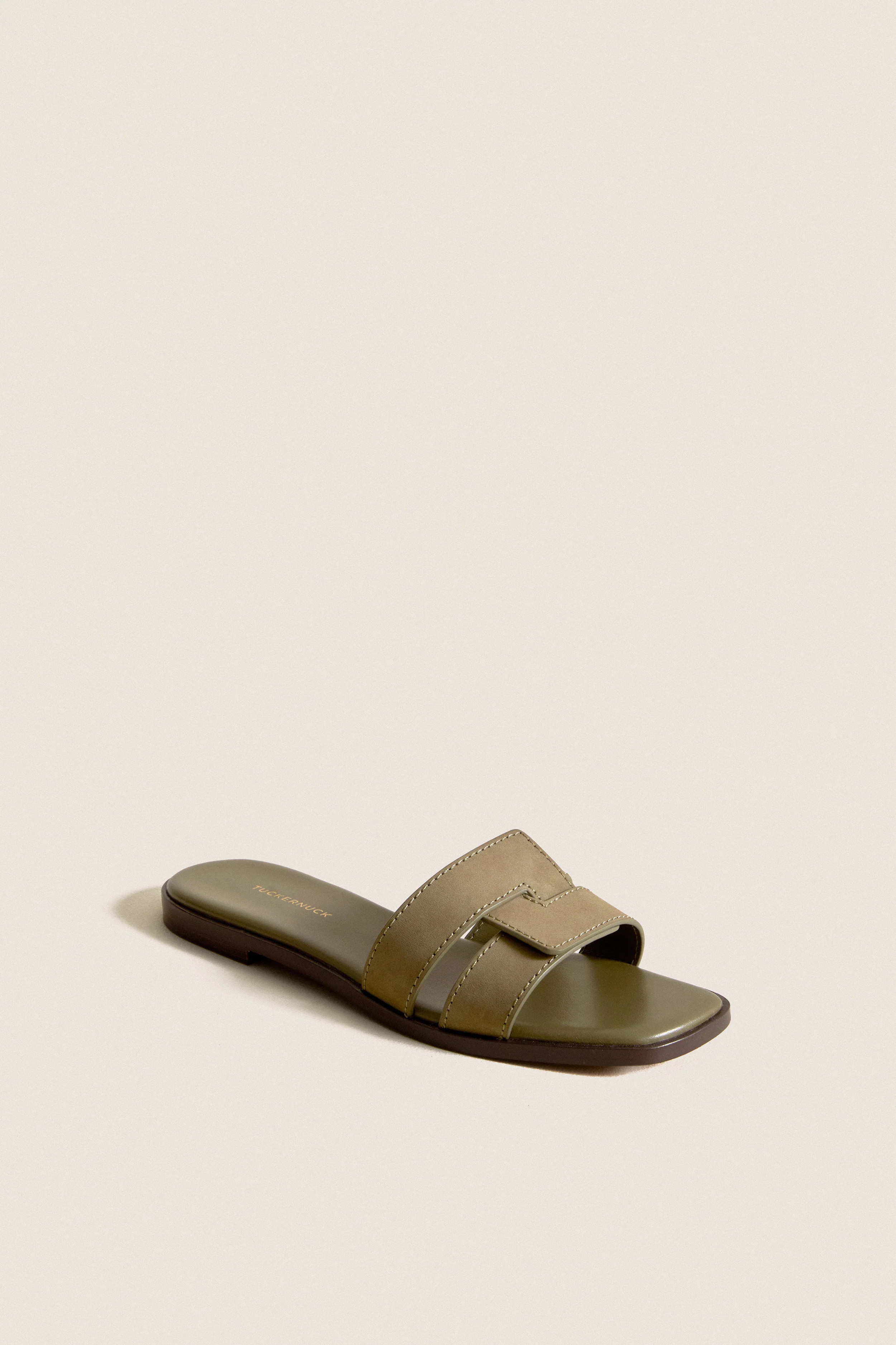 Cognac and White Leather Muse Sandals | Tuckernuck (US)