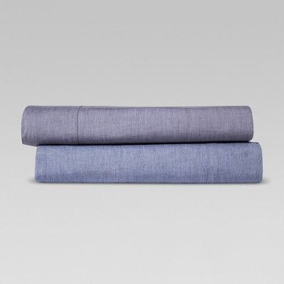 Vintage Wash Chambray Sheet Set - Threshold™ | Target