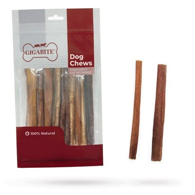 GigaBite 6-Inch All Natural Odor Free Half-Cut Bully Sticks (10 Count) | Target