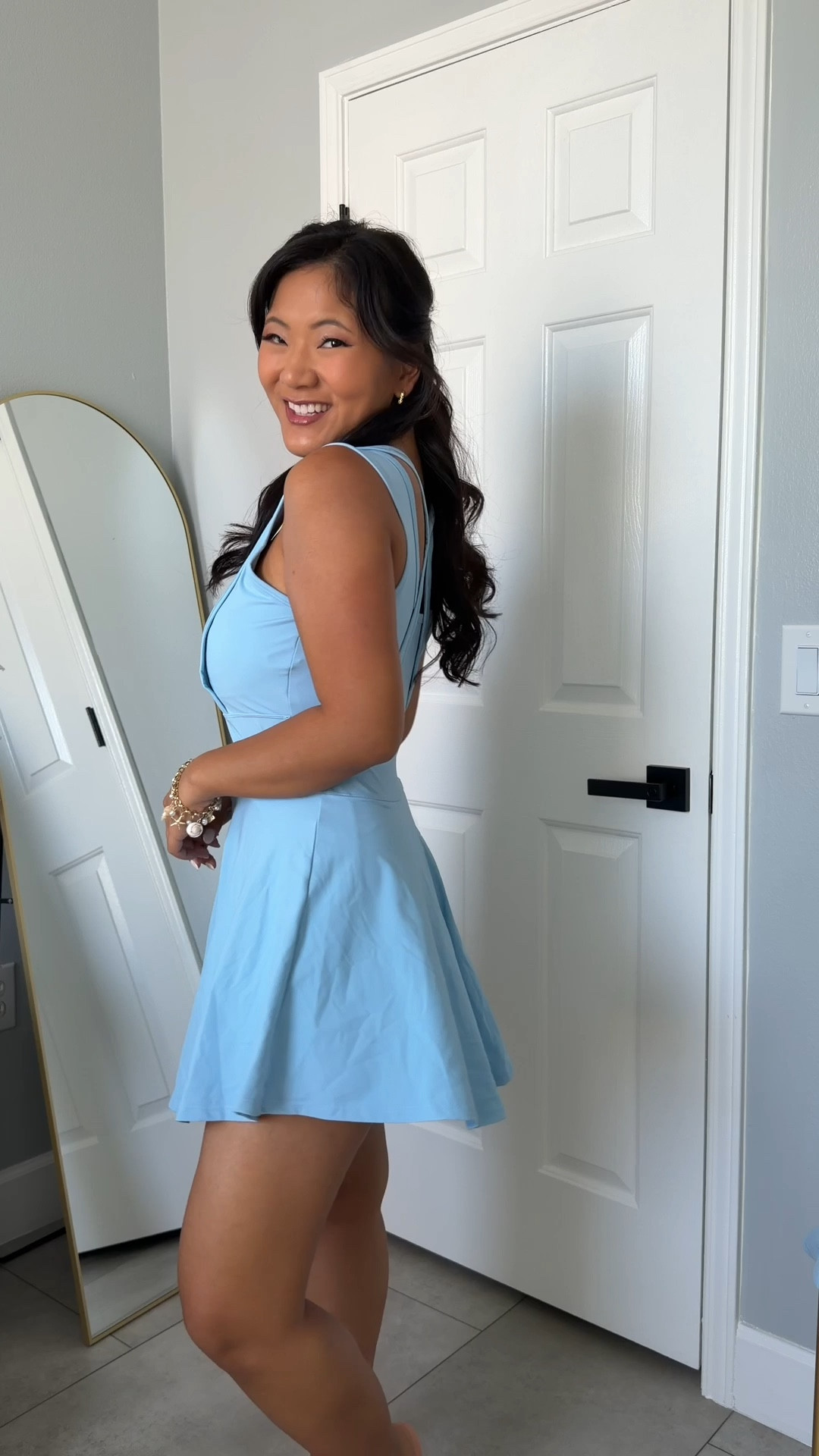 Sleeveless 2-in-1 Athletic Tennis Golf Dress only $35 comes in multiple colors and wearing size medium