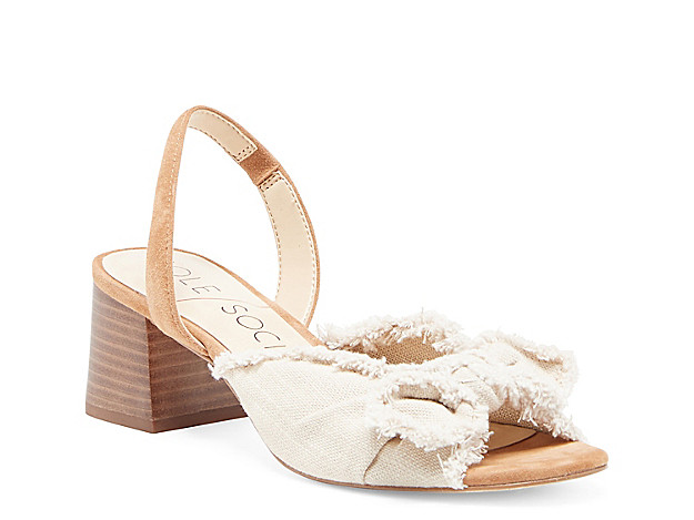 Sole Society Shawntae Sandal - Women's - Off White/Light Brown | DSW
