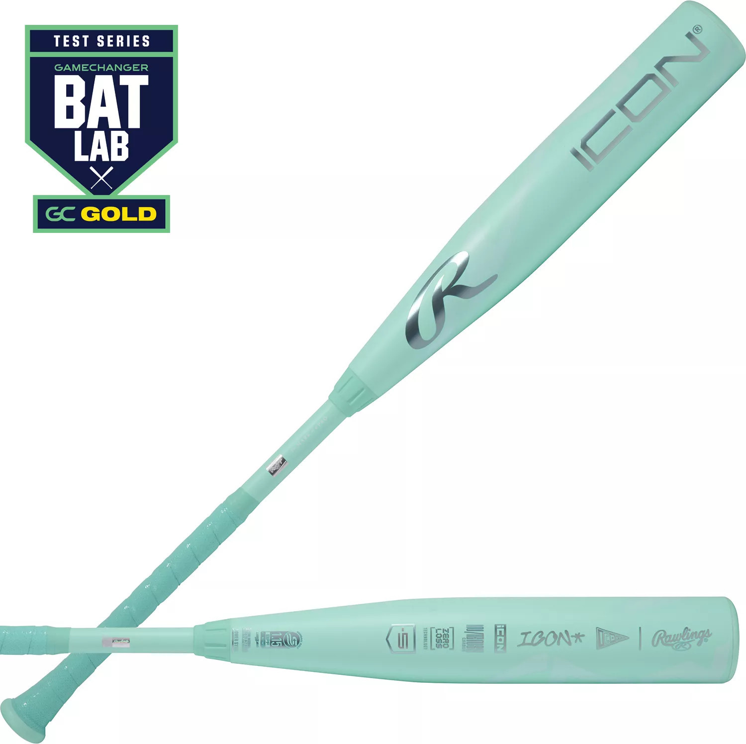 Rawlings Icon 2¾" USSSA Bat 2026 (-5), Carbon | DICK'S Sporting Goods