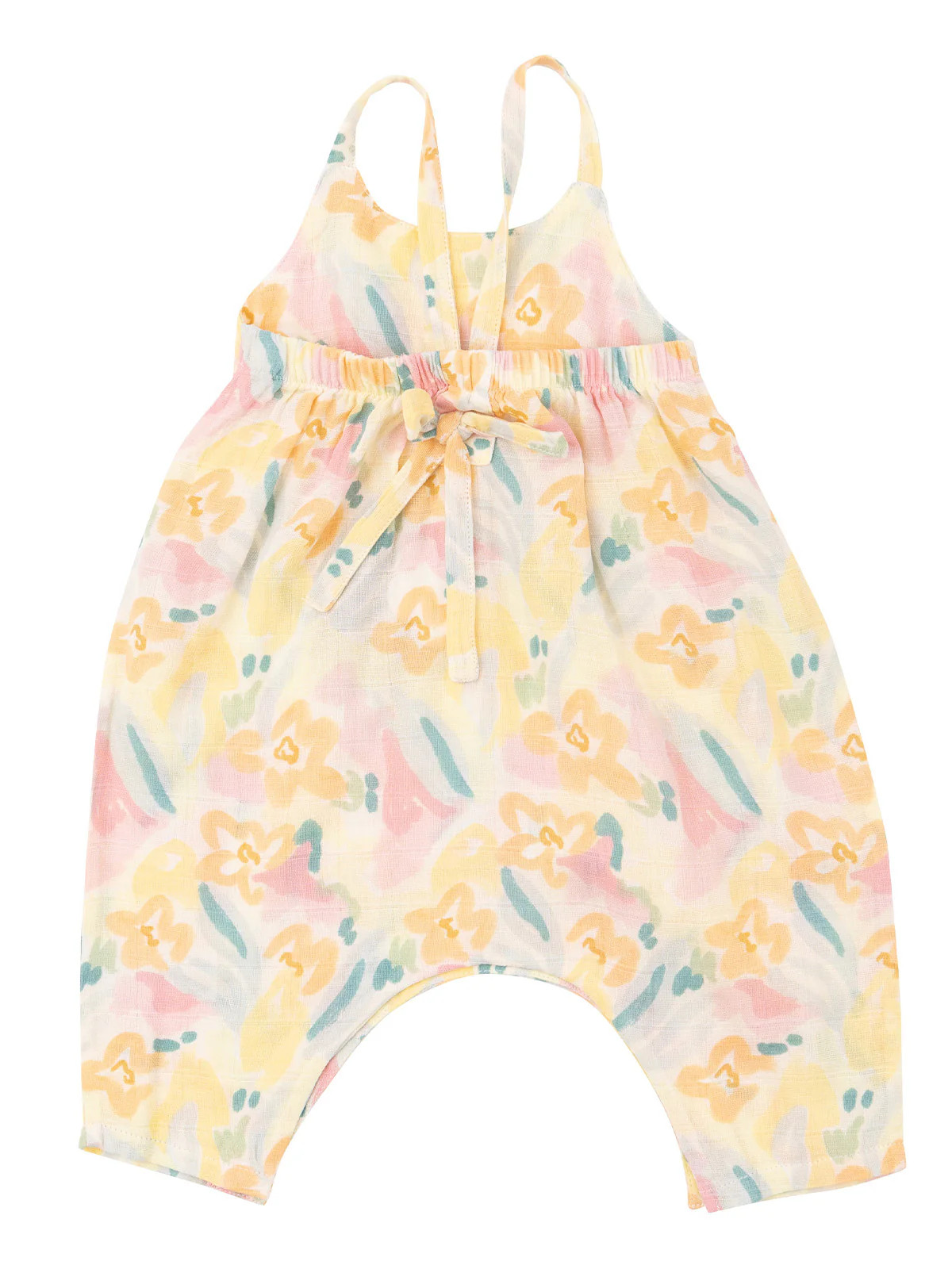 Tie Back Romper, Paris Bouquet | SpearmintLOVE