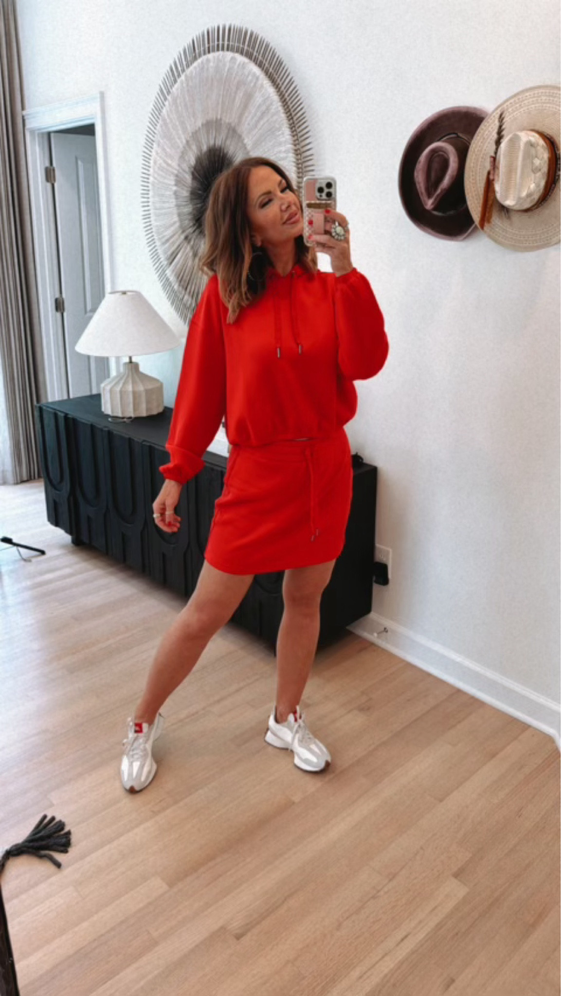 airessentials spanx skort and cinched hoodie linked! 327 sneakers from free people, jewelry from @goldielew_, walli case, and fav beauty products all linked! 

code BETSYXSPANX works for spanx ♥️

code BETSY works for GL & walli cases ♥️

#LTKStyleTip #LTKBeauty #LTKActive