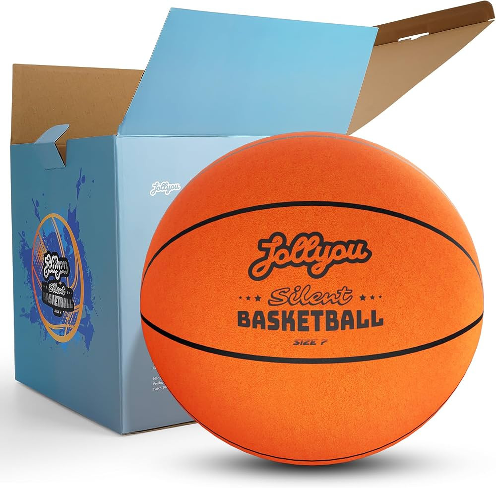 Silent Basketball Size 7 (29.5"), Airless Indoor Basketball for Quiet Dribbling Training, High-Bo... | Amazon (US)