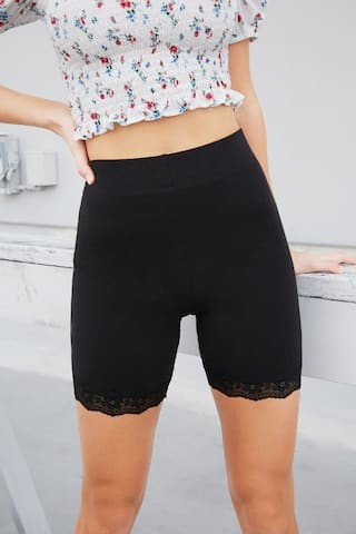 Lace-Trim Biker Shorts | Forever 21 (US)