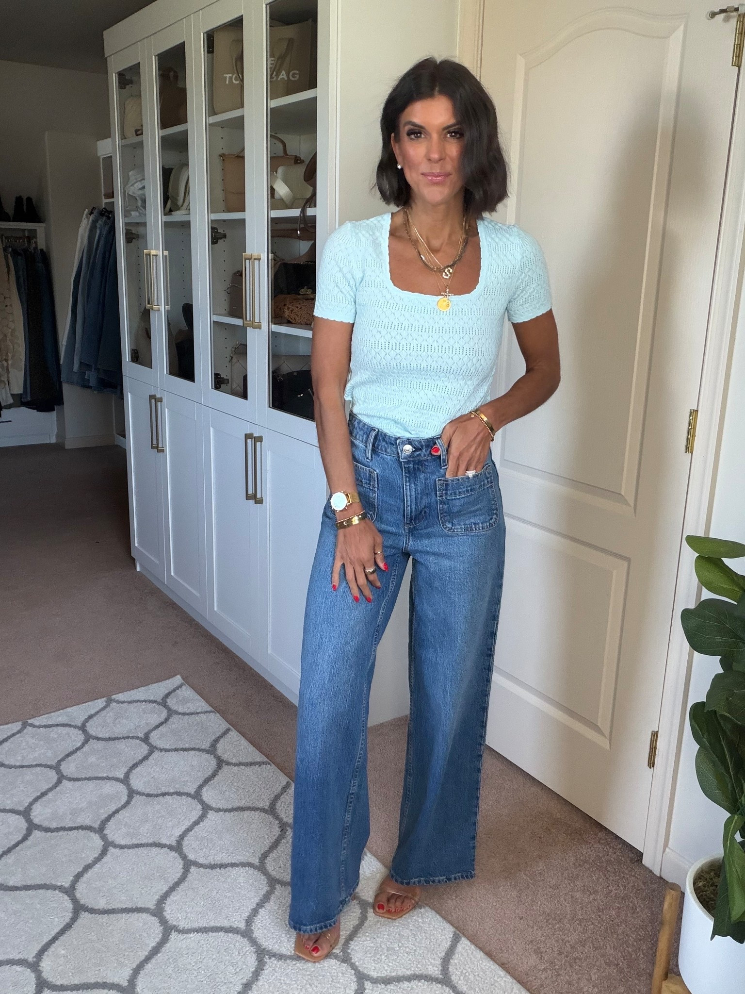 New Walmart sweater tee! Size small. 
Walmart jeans tts 

#LTKmomlife #LTKgrwm #LTKSaleAlert