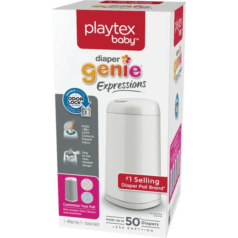 Playtex Diaper Genie Expressions Diaper Pail, With 1 Refill | Walmart (US)