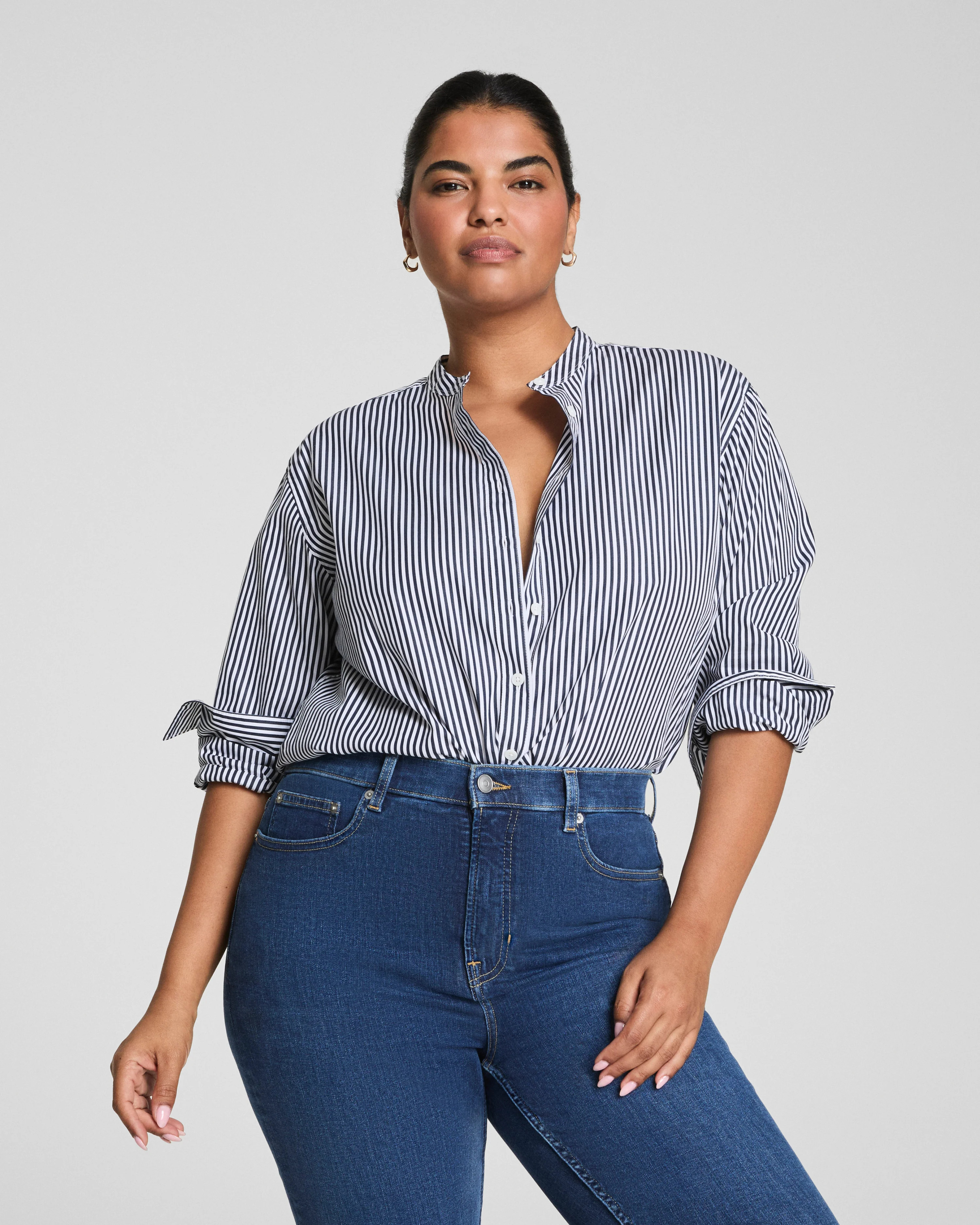 Poplin Button-Up Tunic | Spanx