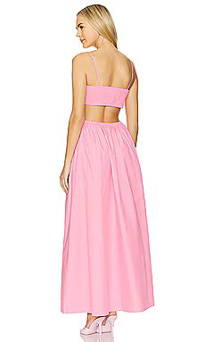 Susana Monaco Open Back Maxi Dress in Knockout Pink from Revolve.com | Revolve Clothing (Global)