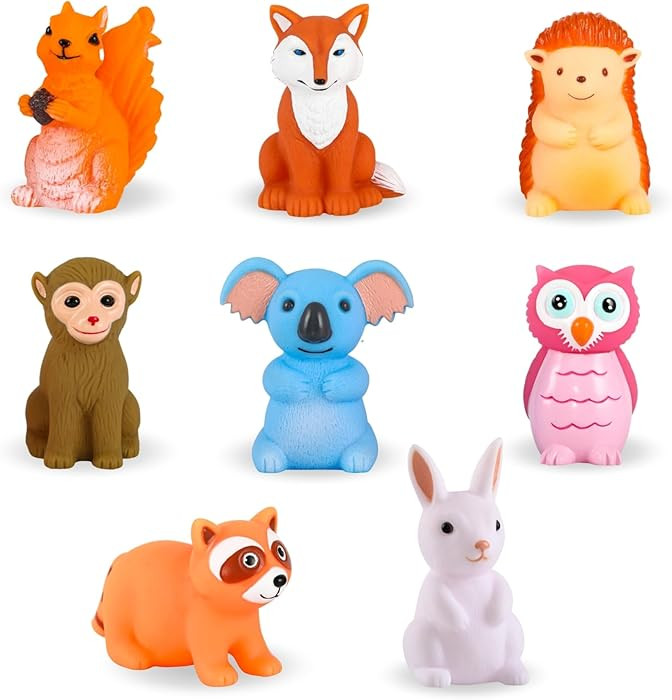 XY-WQ Bath Toys No Hole, for Infants 6-12& Toddlers 1-3, No Hole Bathtub Toys (Animal C, 8 Pcs wi... | Amazon (US)
