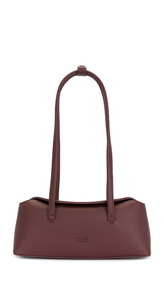 Freja New York Mini Chrystie Fig Bag in Burgundy. | Revolve Clothing (Global)
