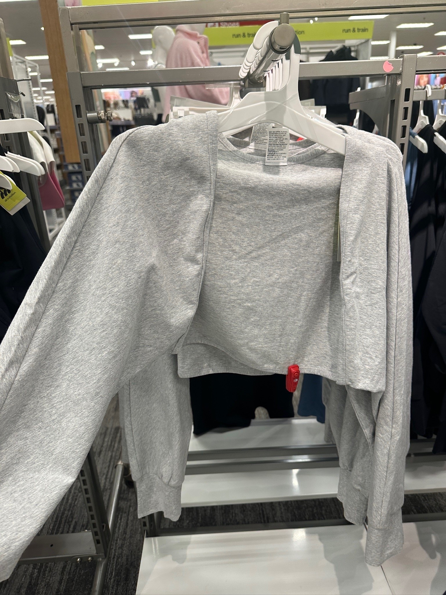 Grabbed this shrug for Ella! Comes in grey, black and navy 🖤🔗

#LTKootd #LTKActive
