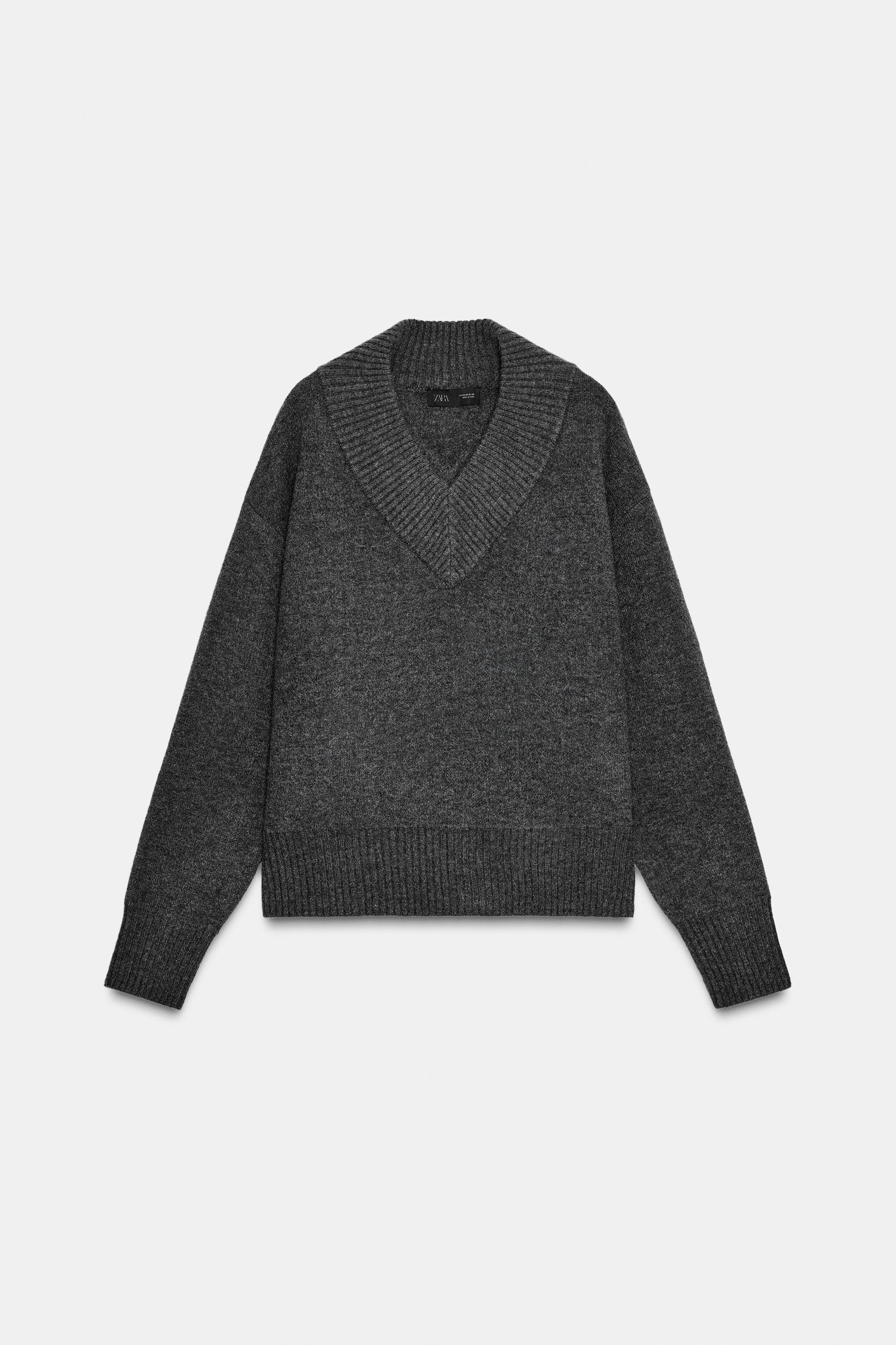 V-NECK KNIT JUMPER | Zara US