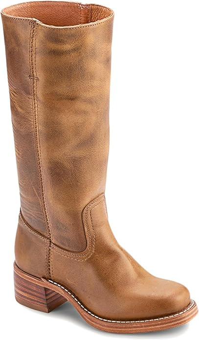 Banana Vintage Knee High Boots for Women Square Toe Wide Calf Boots Casual Comfortable Chunky Blo... | Amazon (US)