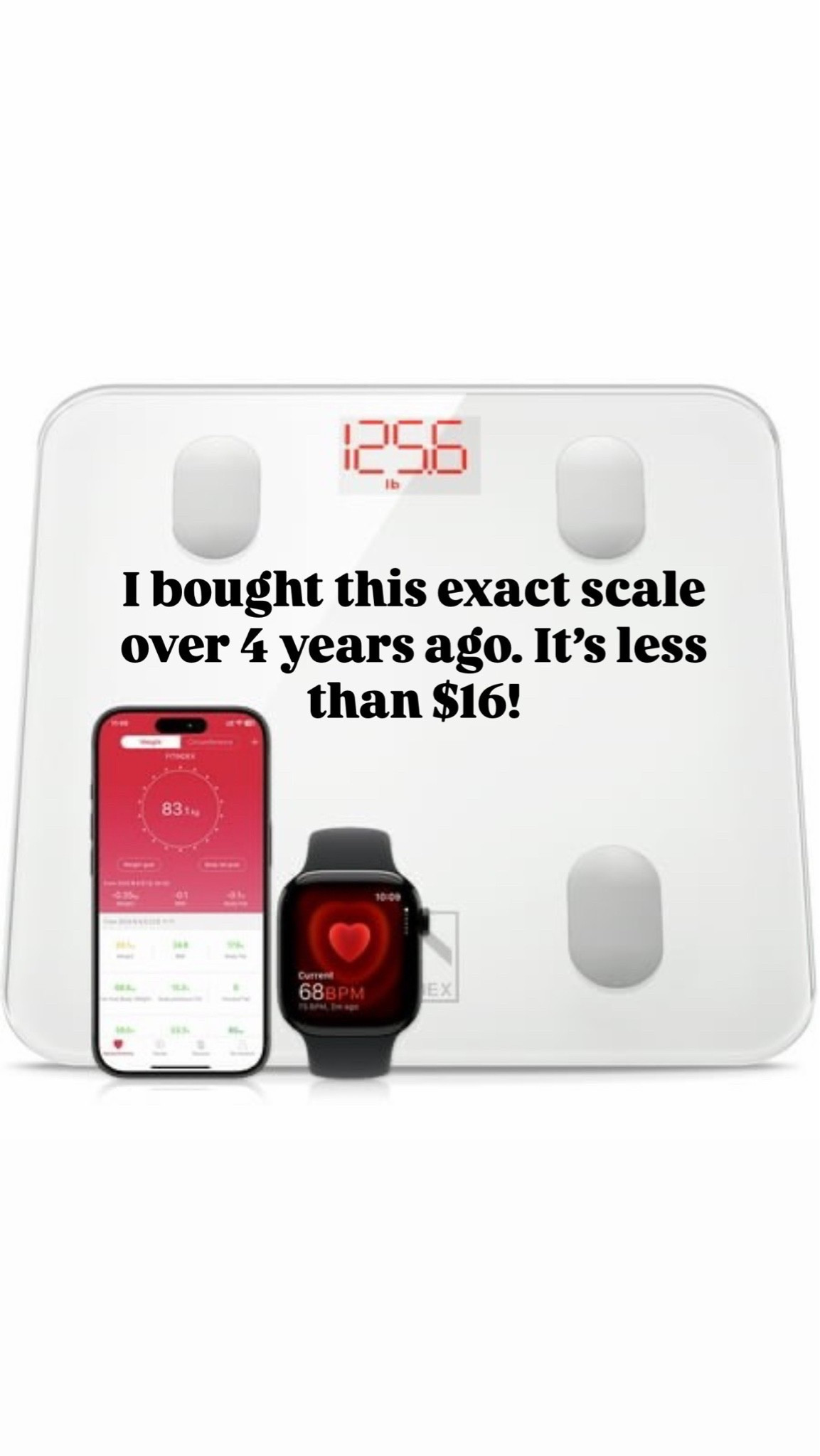 You cannot beat the price for a scale and especially one like this!

#LTKSaleAlert #LTKActive #LTKfitnessgoals
