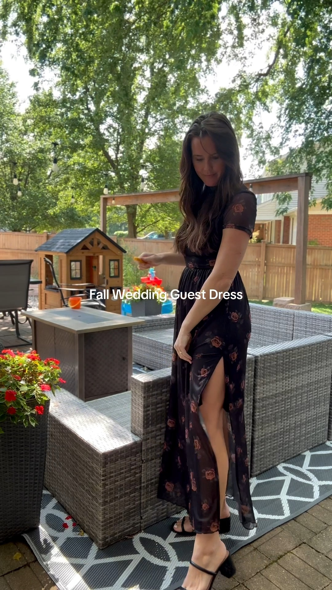 Gorgeous fall wedding guest dress, beautiful colors, comfortable stretchy fit 
5’8 M

#LTKParties #LTKSeasonal #LTKFindsUnder50