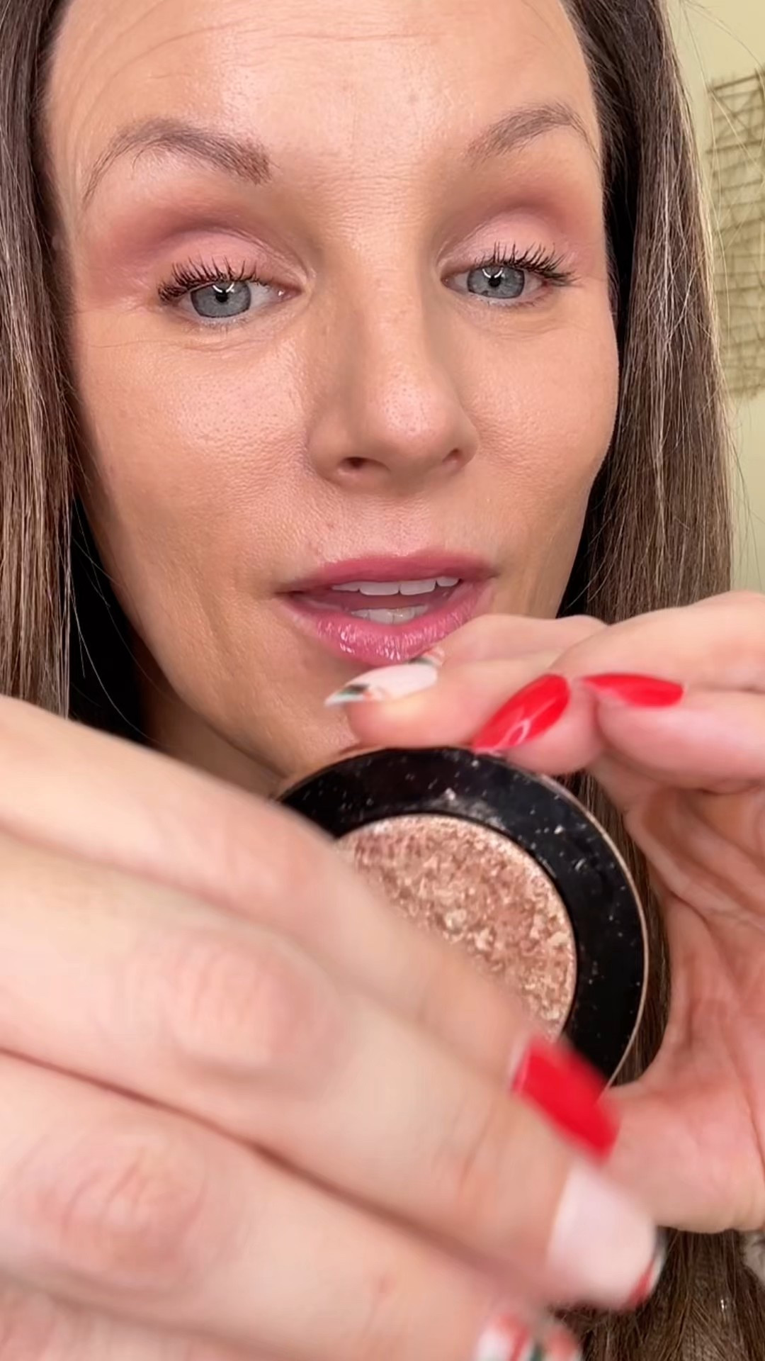 My everyday eye-brightening shade: Beam. This multichromatic champagne shadow gives the smoothest pearlescent glow with zero fallout. Wear it soft and subtle or build it up into a foil-like finish — it always looks flawless. #makebeauty #makebeautyeyeshadow #metalliceyeyeshadow #multichromatic #beautyover40 

#LTKOver40 #LTKBeauty