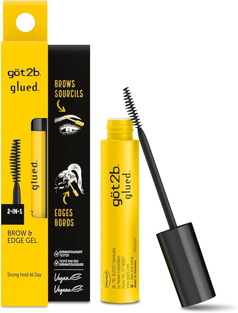 got2b Glued 2-in-1 Brow Gel & Edge Control, 0.54 Fl Oz, Strong Hold Styling Eyebrow Gel and Hair ... | Amazon (US)