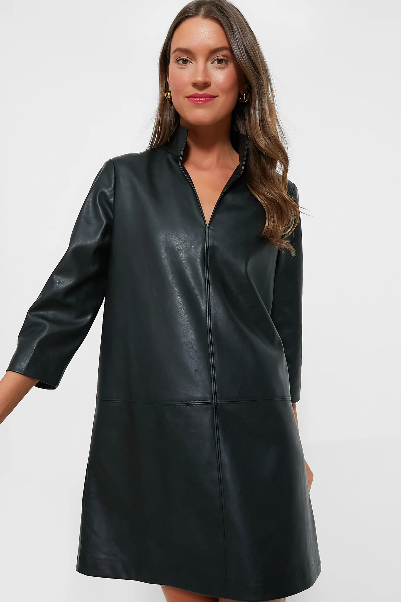 Black Leather Clifton Dress | Tuckernuck (US)
