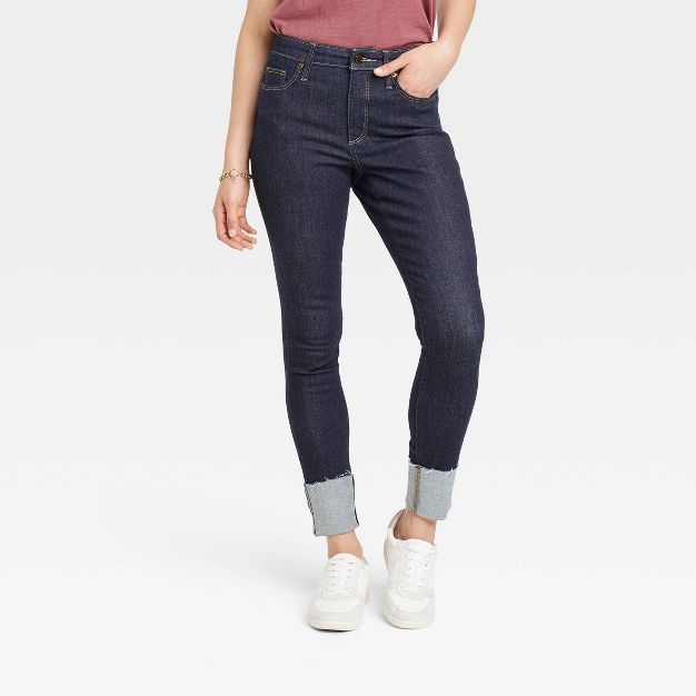 Women's High-Rise Skinny Jeans - Universal Thread™ Dark Blue | Target