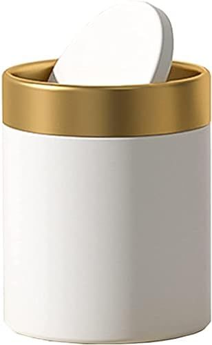 Mini Trash Can with Lid, Stainless Steel Small Tiny Trash Can, Countertop Trash Cans for Desk Car... | Amazon (US)