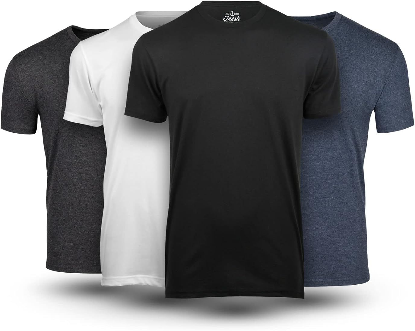 Fresh Clean Threads Variety Pack T-Shirts for Men - Soft and Fit Mens T-Shirt - Cotton Poly Blend... | Amazon (US)