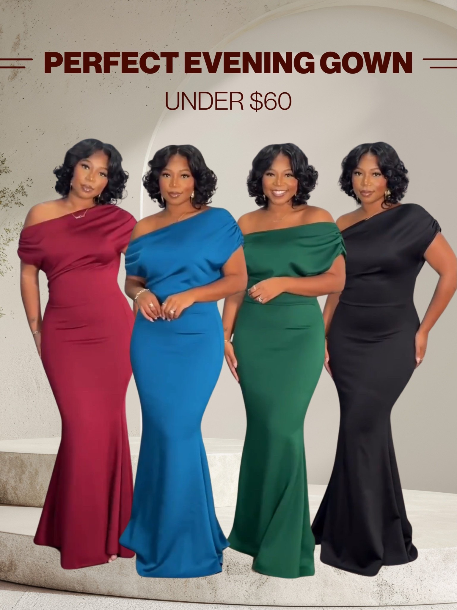 Love this beautiful evening gown. I am 5’9 | 200 lbs wearing a size large but could also do medium for extra snatch!!

#LTKMidsize #LTKHoliday #LTKFindsUnder100