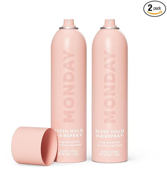 MONDAY HAIRCARE SLEEK HOLD Hairspray for long-lasting finish 10 oz (2 Pack) | Amazon (US)