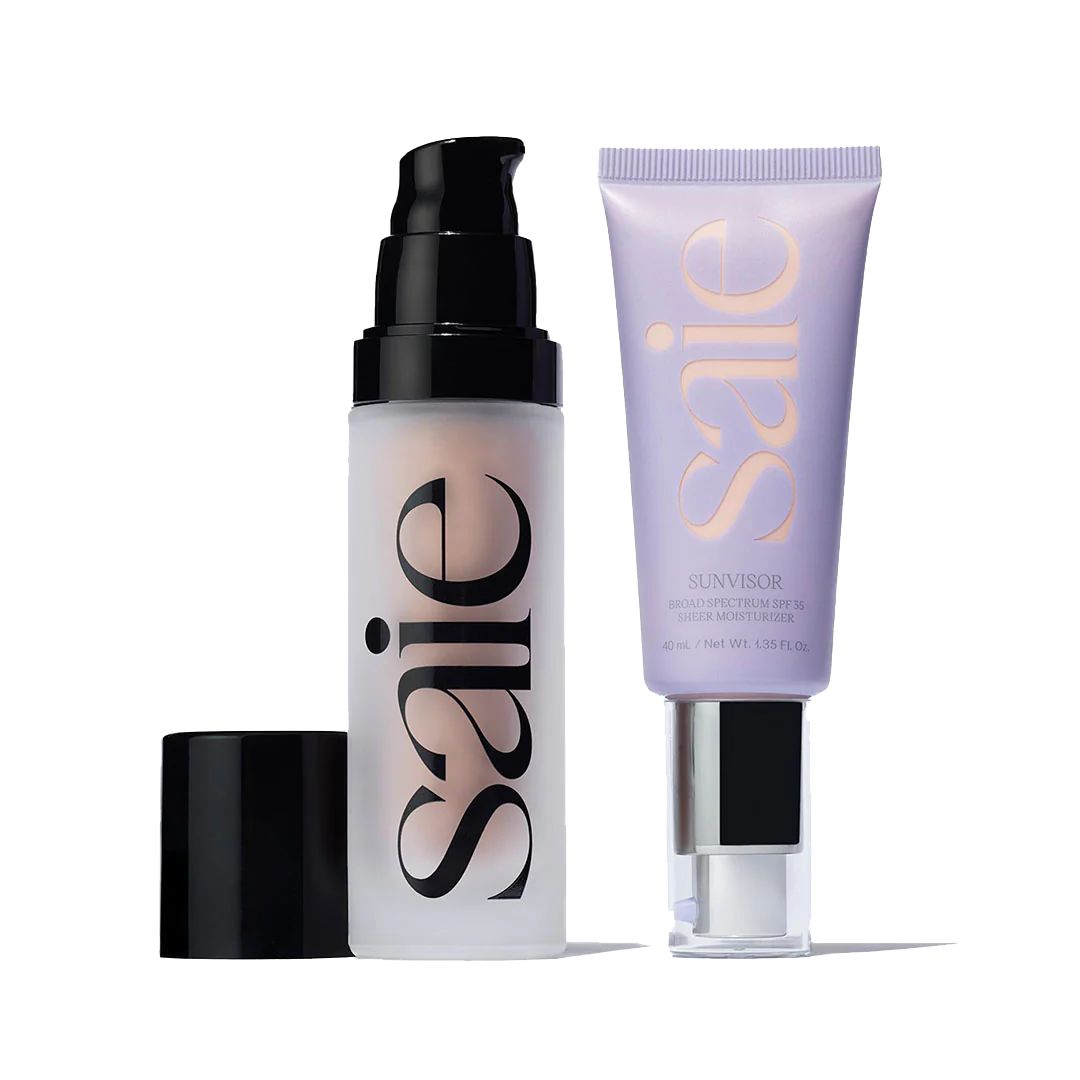 Skin Glow Duo | Clean SPF Protection + Illuminated, Dewy Skin | Saie