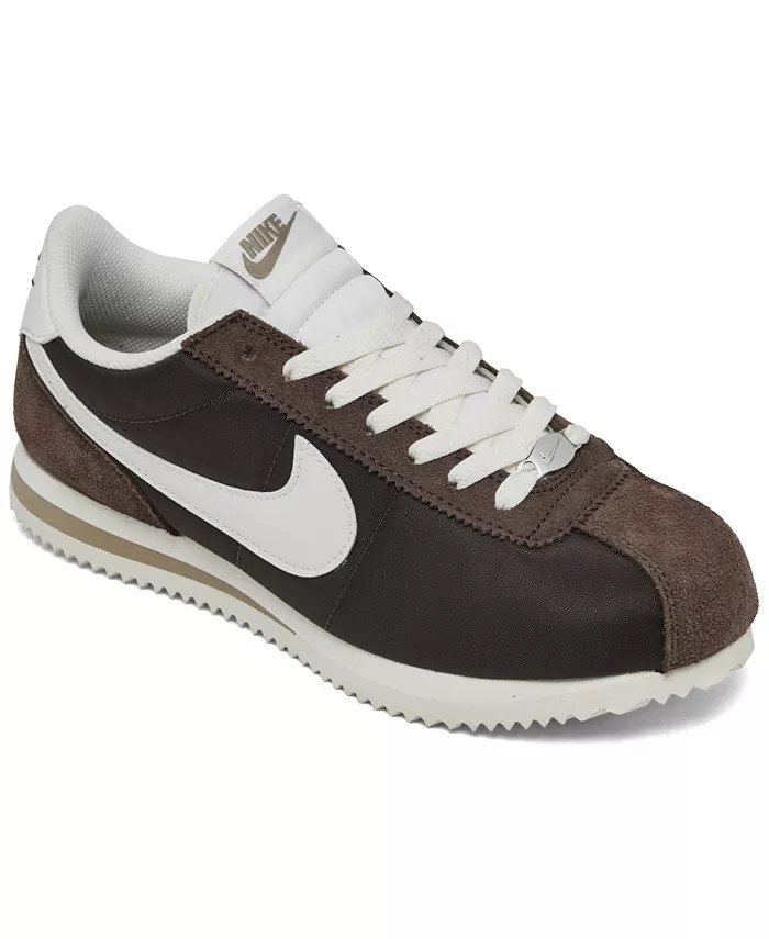 Nike Women's Classic Cortez Textile Casual Sneakers from Finish Line - Macy's | Macy's