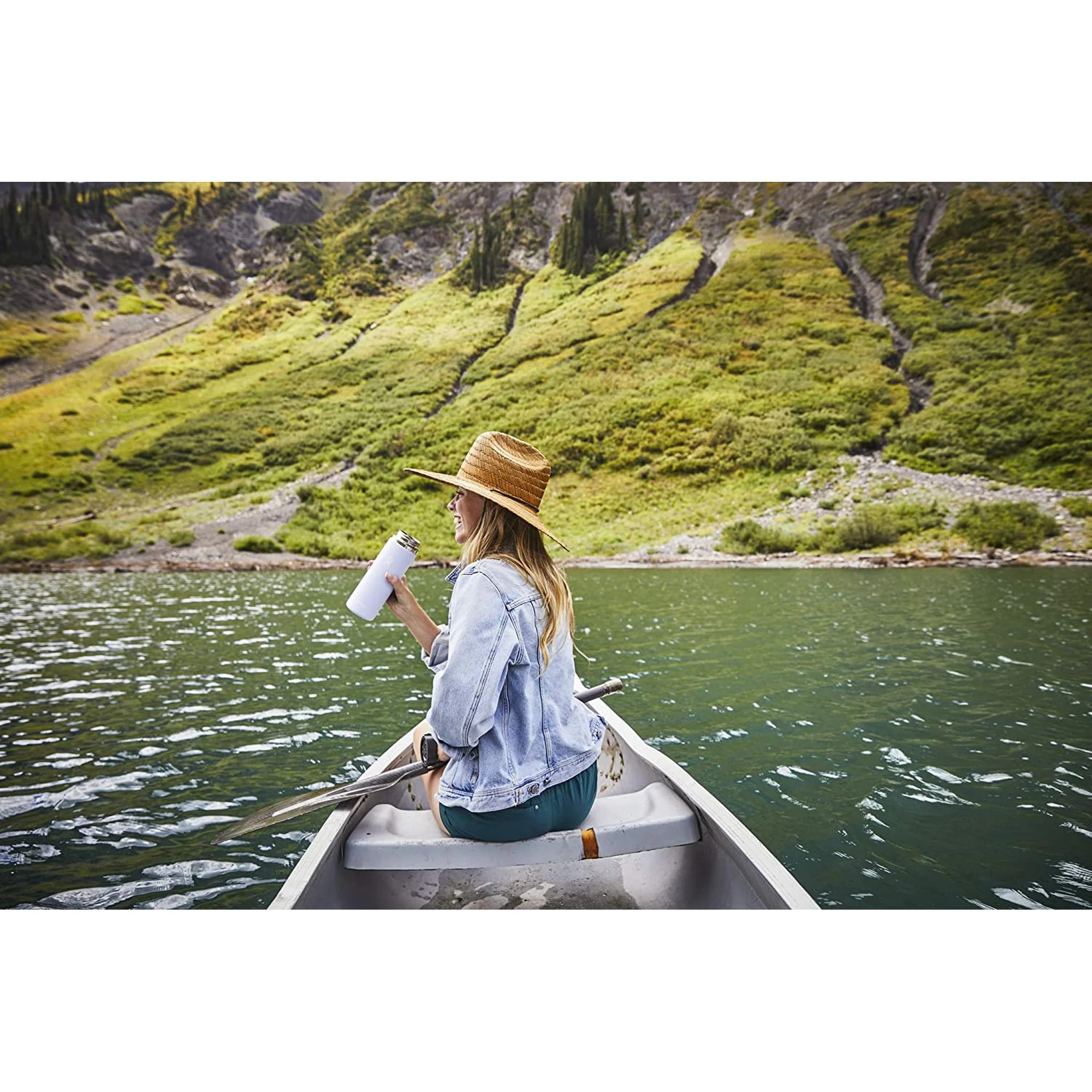 Hydro Flask 32Oz Water bottle Stainless Steel & Vacuum Insulated with Straw Lid- Pacific-New | Walmart (US)