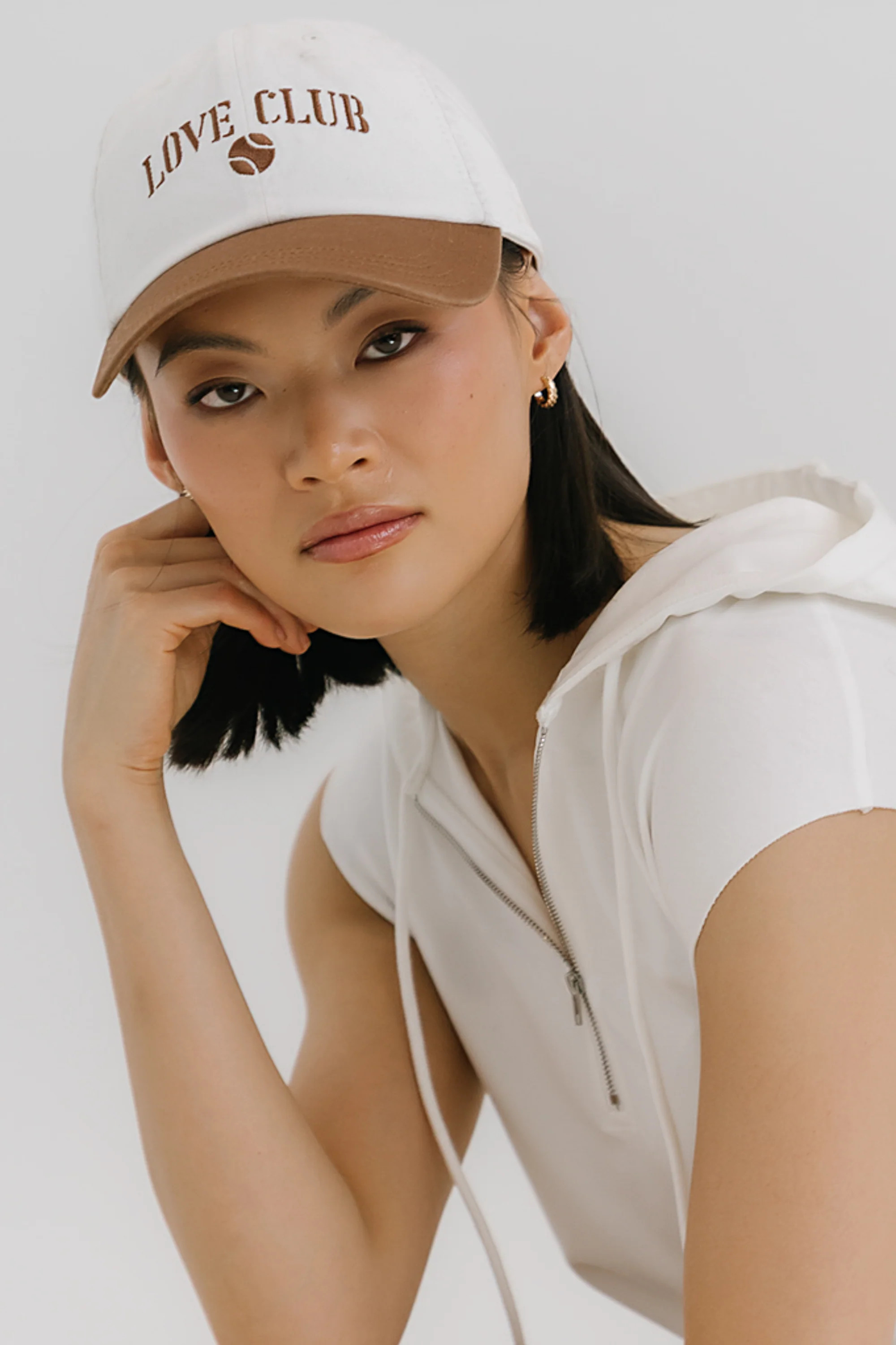 Love Club Baseball Cap in White | Böhme US