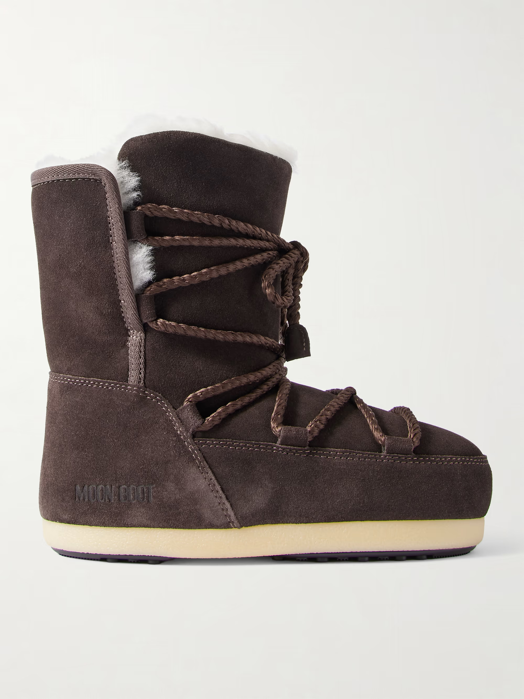 EVX shearling-lined suede snow boots | NET-A-PORTER (US)