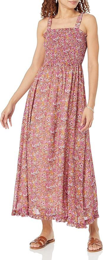 The Drop Women's Jaya Smocked Bodice Chiffon Maxi | Amazon (US)