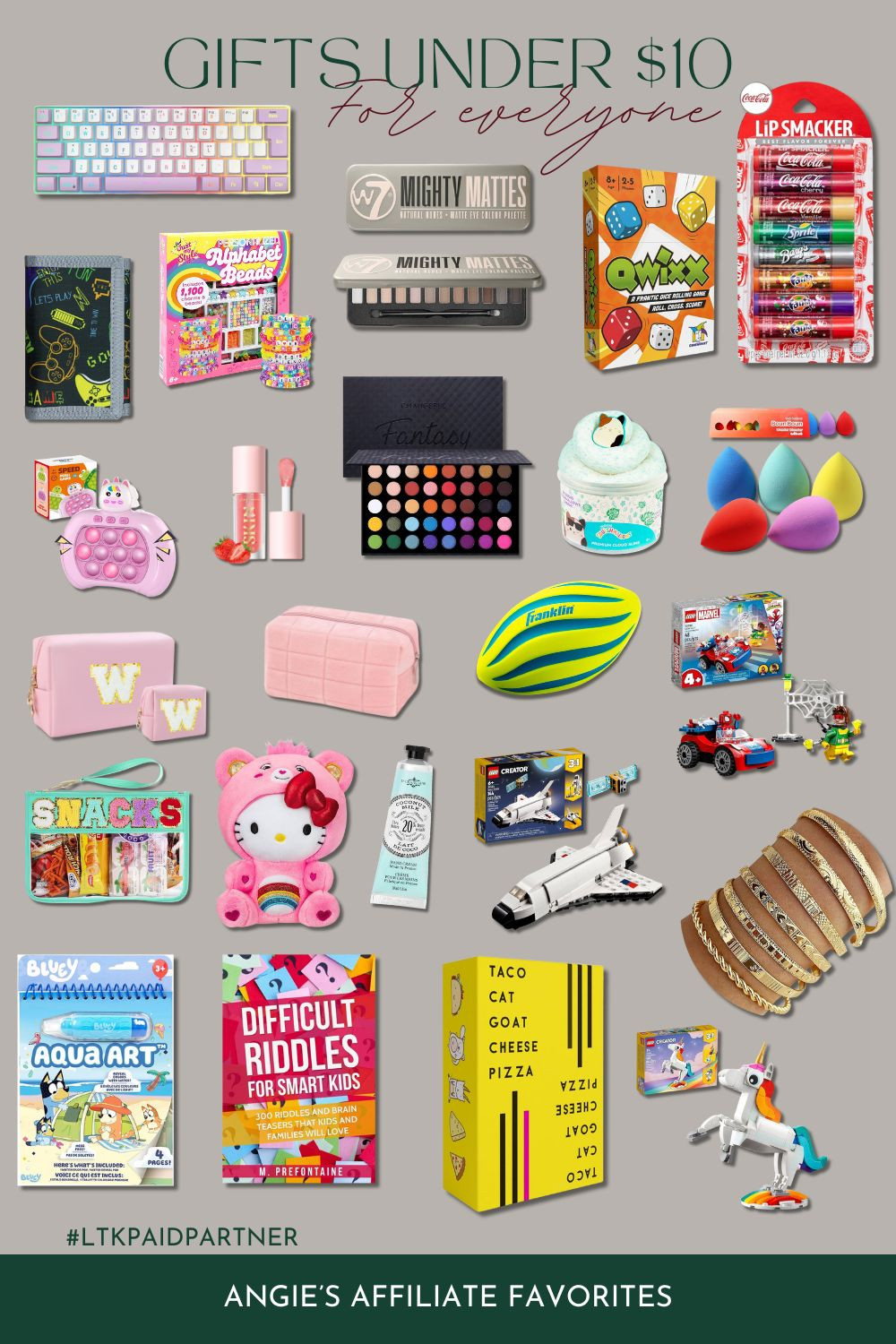 If you're looking for a small gift for someone, these gifts are all under $10! Check out some of these great choices! #paidpartner #ad #affiliatelinks 
#gifts #giftguide #giftsunder$10 #cheapgifts 
 

 #LTKGiftGuide #LTKHoliday