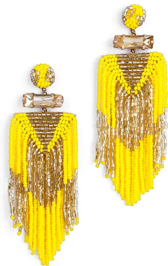 Deepa Gurnani Jody Beaded Tassel Earrings | Nordstrom | Nordstrom