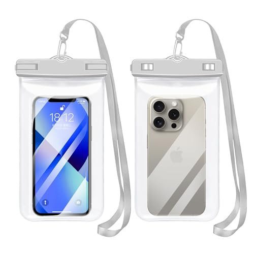 Heliosea Waterproof Phone Pouch[2Pack], 7.2" Waterproof Dry Bag Clear Waterproof Phone Bag Case Portable Compatible for iPhone16 15 14 13 12 Pro Max Plus XS XR Galaxy S24 S23 | Amazon (US)