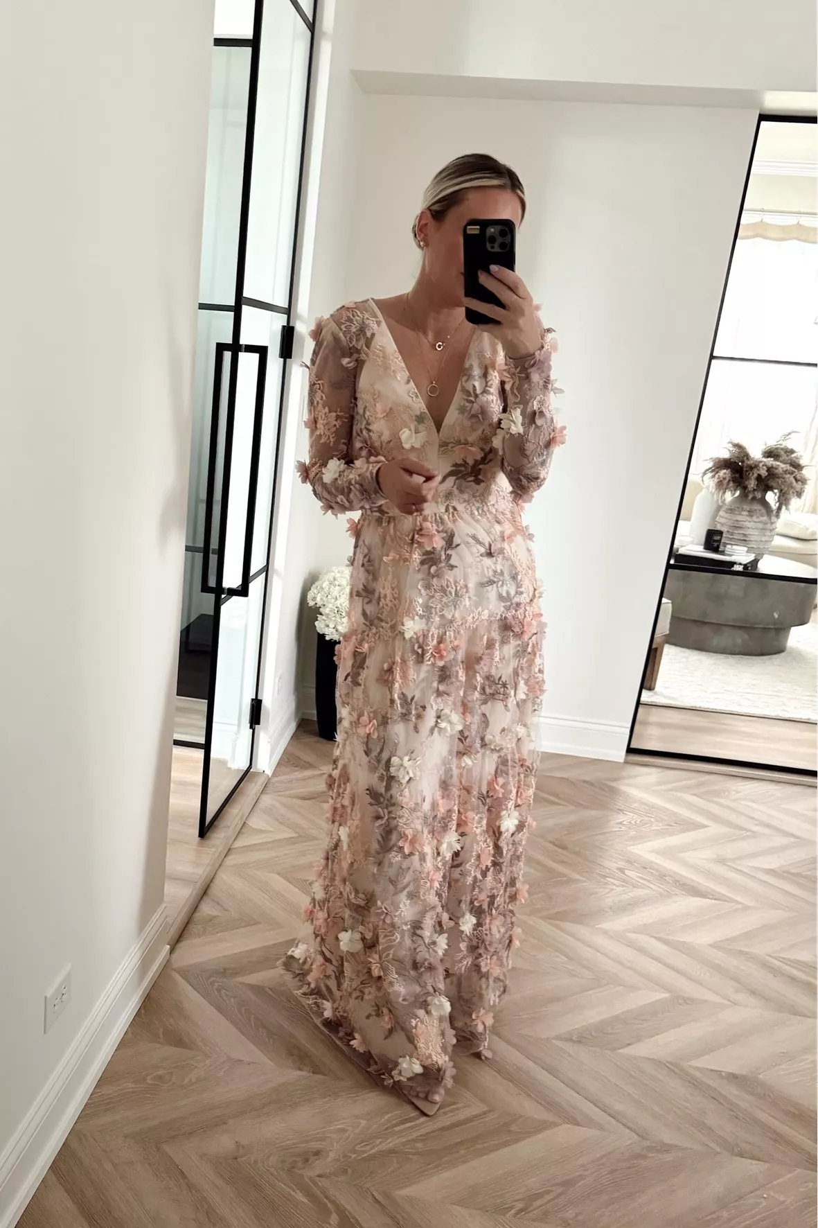 Angelina Floral Chiffon Dress Angelina Floral Chiffon Dress