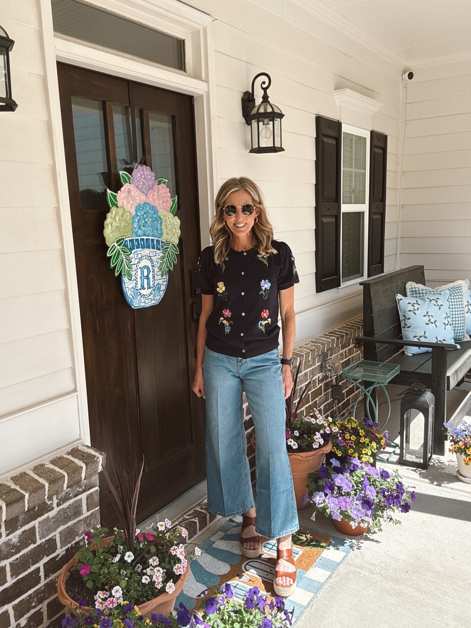 The Navy is sold out, but the white is fully stopped. Either way you can’t go wrong with this under $30 sweater cardigan. Size small  