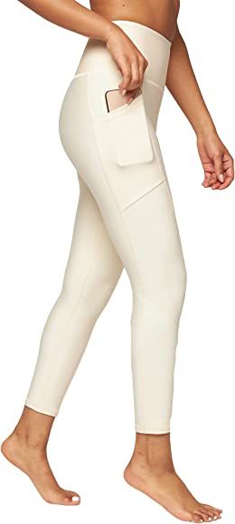Kadi Women's High Waisted Yoga Pants - 7/8 Length Leggings with Side Pockets | Amazon (US)